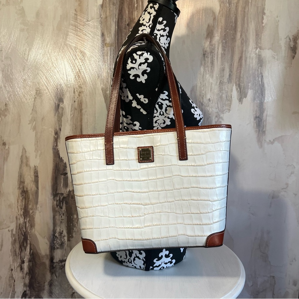 Dooney & Bourke Landon Charleston Faux Crocodile Shoulder/Tote Bag
